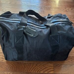 Gucci black duffel bag